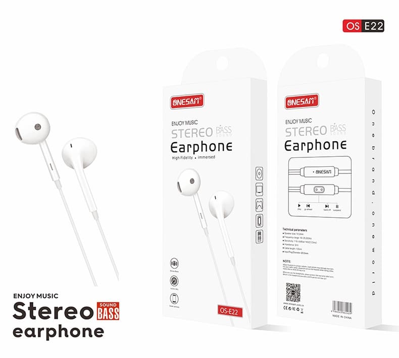 Onesam Stereo Wired Earphones E22