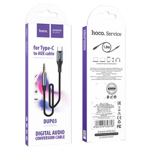 Hoco Type-C to AUX Digital audio conversion cable DUP03 1m