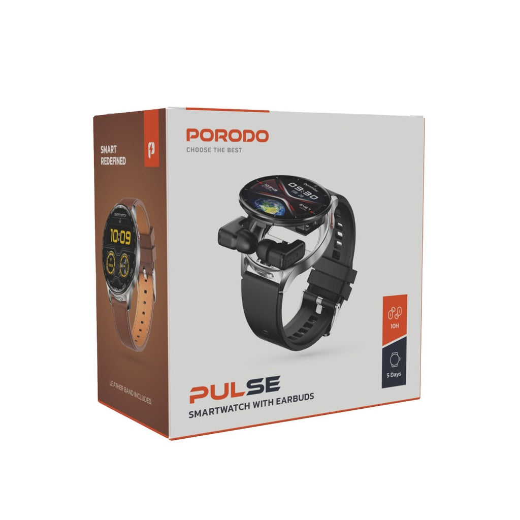 Porodo Pulse Smartwatch With Earbuds