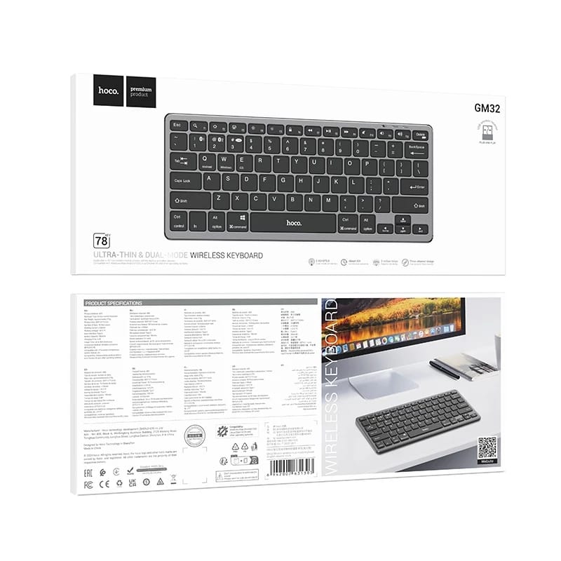 HOCO Desktop Wireless dual-mode keyboard english version GM32