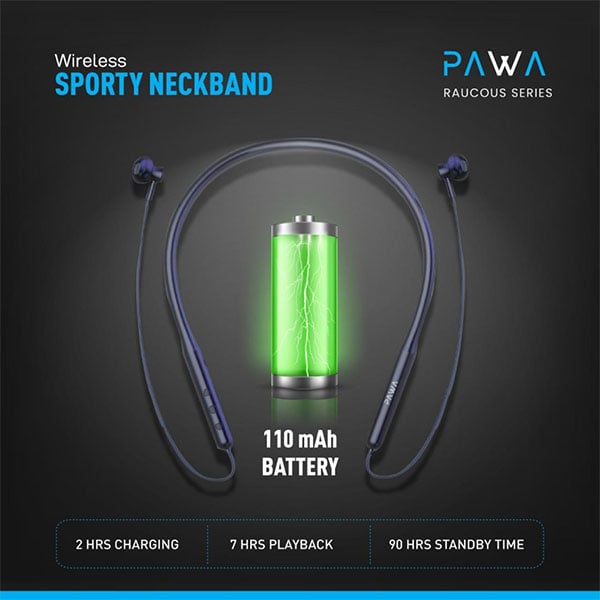 Pawa Raucous Series Wireless Sporty Neckband