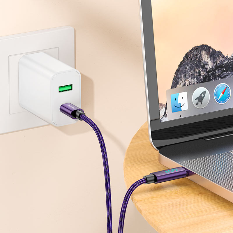 Hoco 100W Type-C to Type-C fast charging Cable U125