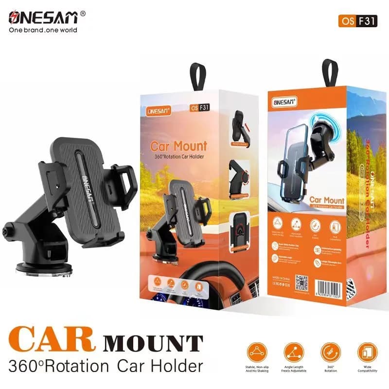 Onesam 360°Rotation Car Mount Phone Holder OS-F31