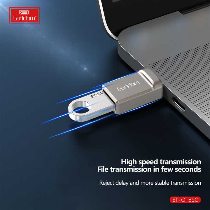 Earldom USB3.0 Female to USB C Male OTG Adapter OT89C