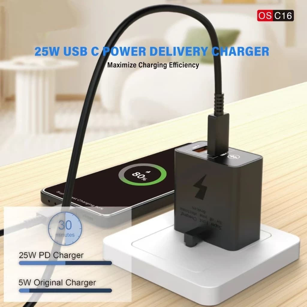 Onesam 25W Super Fast Charger OS-C16
