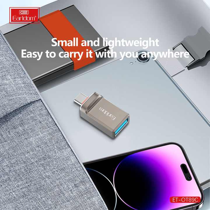 Earldom USB3.0 Female to USB C Male OTG Adapter OT89C