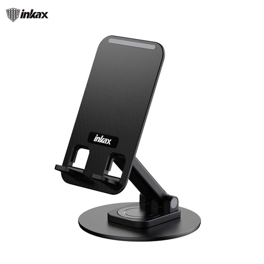 Inkax Rotatable Phone Stand For Desk - Black