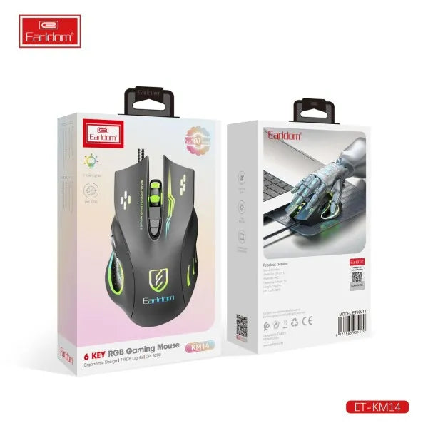 Earldom 6 Key RGB Gaming Mouse KM14