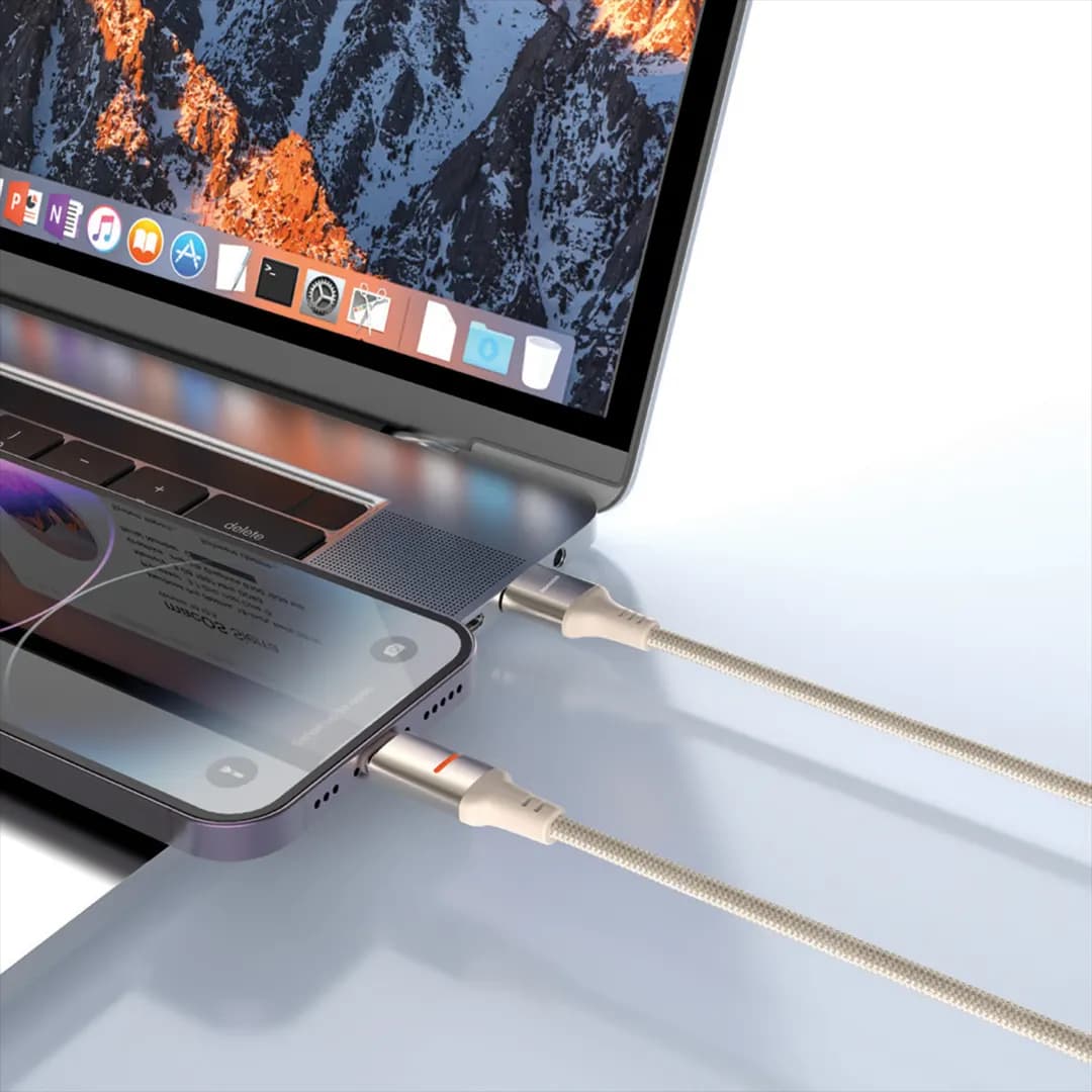 Porodo USB-A To USB-C LED Light Cable