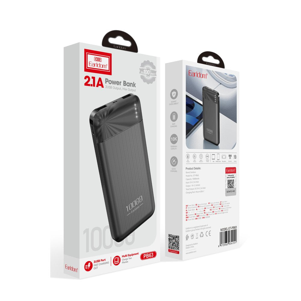 Earldom 10000 mAh Powerbank PB63