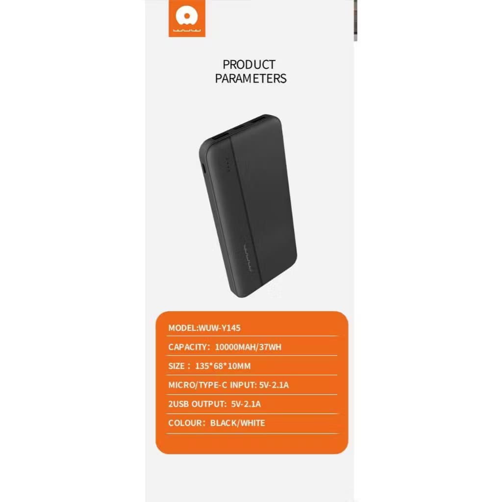 WUW 10000mAh powerbank Y145