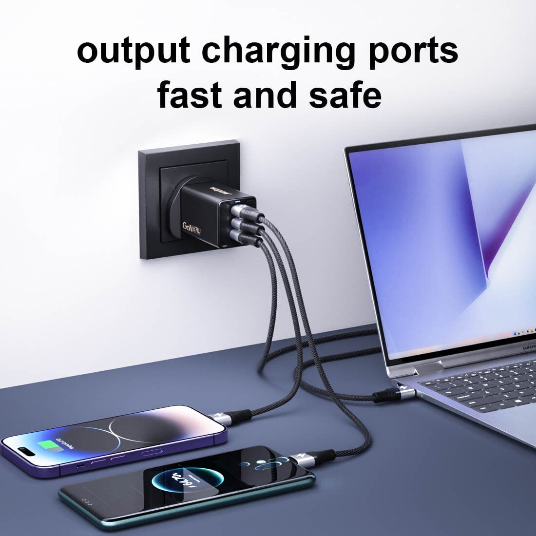 Wopow GaN 67W Quick Charger MD02