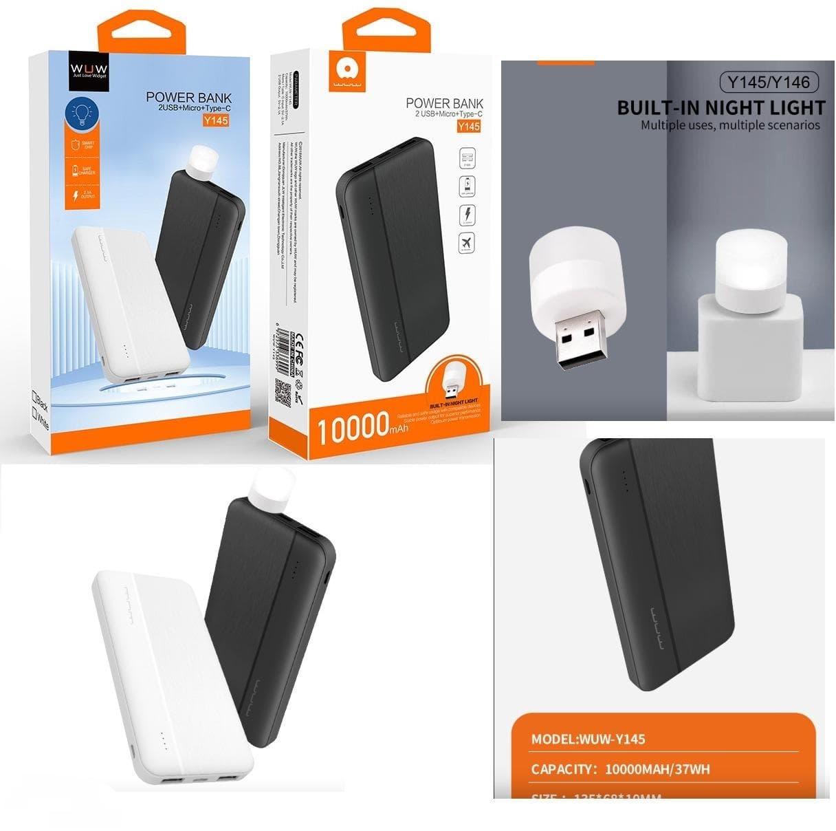WUW 10000mAh powerbank Y145