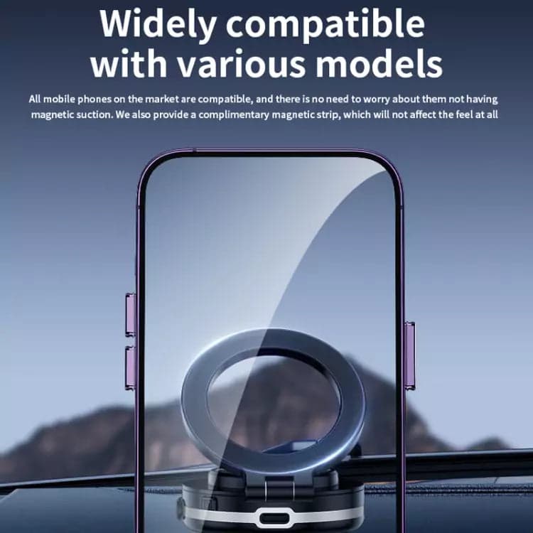 C1 Foldable Magnetic Car Phone Holder with Vacuum Adsorption