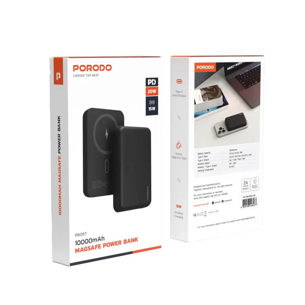 Porodo 10000mAh Magsafe Power Bank PB067
