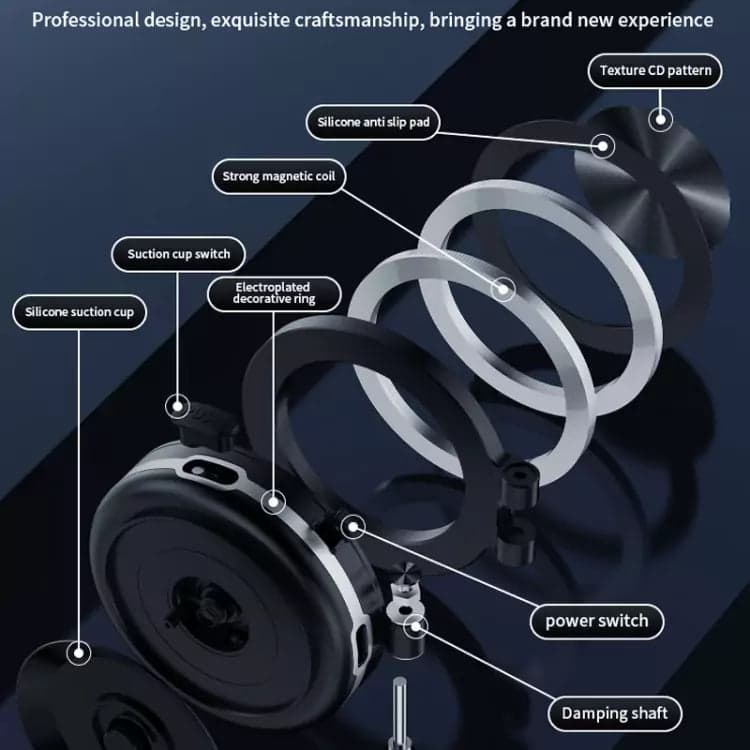 C1 Foldable Magnetic Car Phone Holder with Vacuum Adsorption
