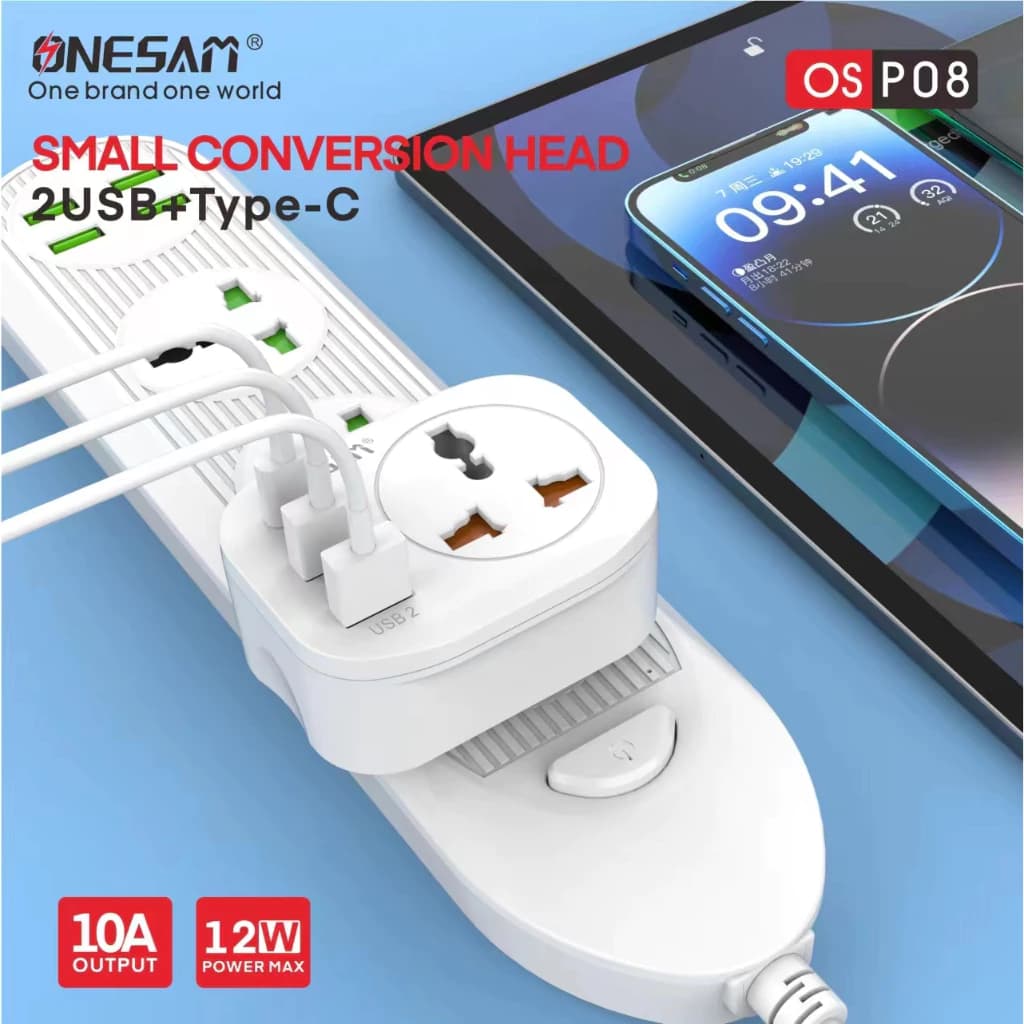 Onesam Extension Multiplug OS-P08