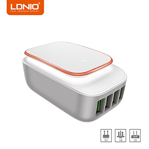 Ldnio LED Touch Lamp With 4.4 Amp 4 Port USB Wall Travel Charger