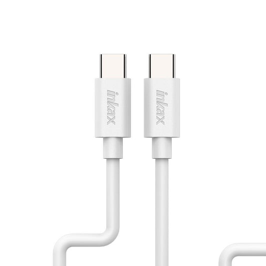 Inkax Type-C to Type-C 100W Charging Cable - White