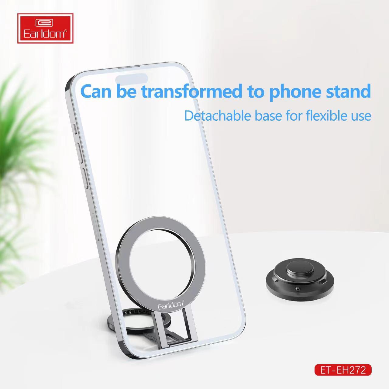 Earldom EH-272 2 in1 Magnetic Foldable Metal Ring Phone Stand