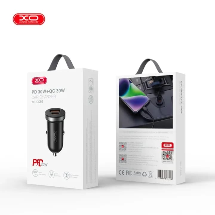 XO CC56 30W USB A + Type-C Car Charger