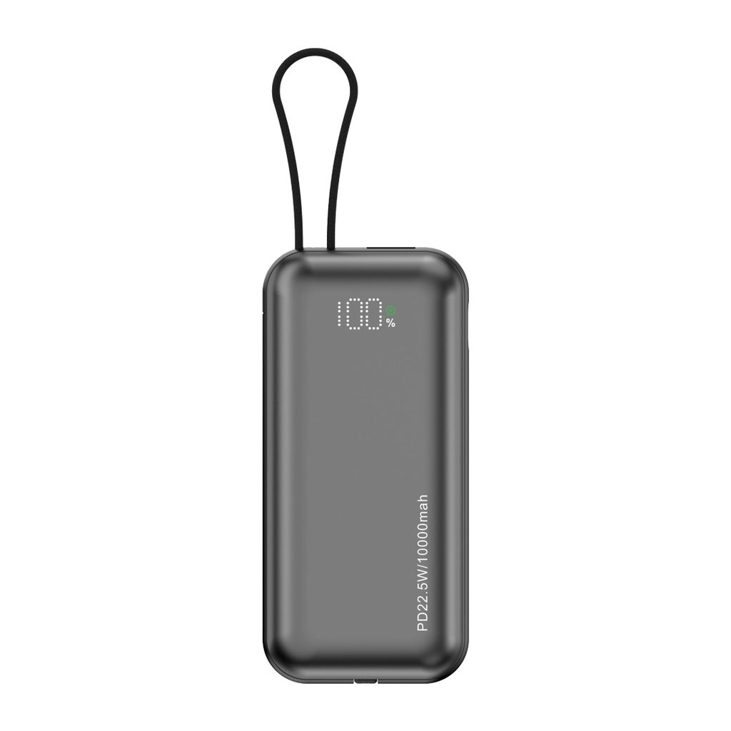 Porodo 10000mAh Power Bank Dual Built-In Cables Fast Charging