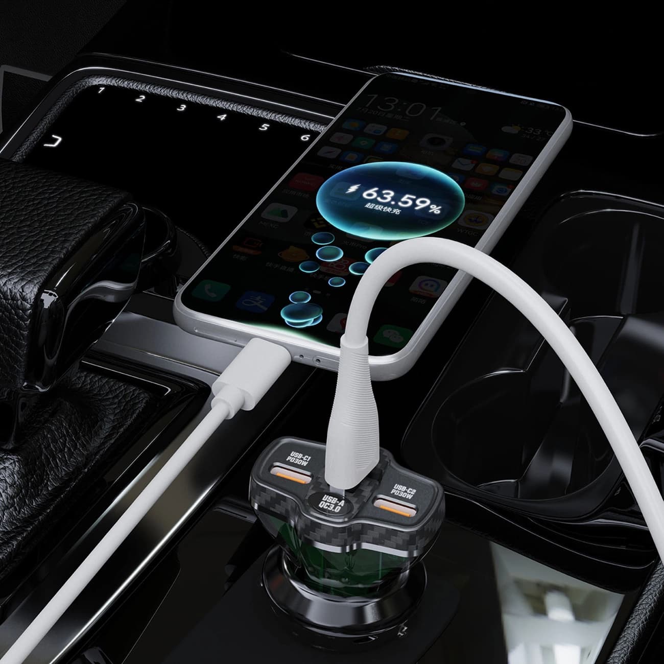 Dudao 78W Car Charger R78
