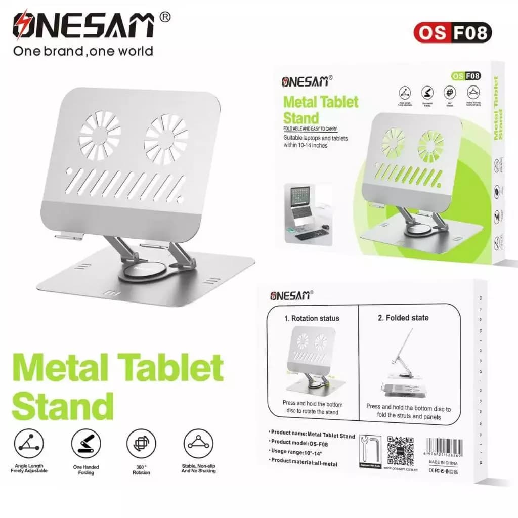 Onesam Metal Tablet/Laptop Stand OS-F08