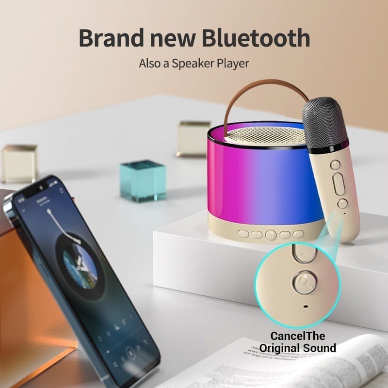 Karoake Protable Bluetooth Speaker With 1 Microphone K52