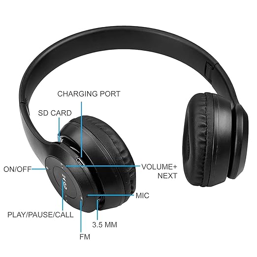 P47 Bluetooth Portable Sports Headphones With Microphone