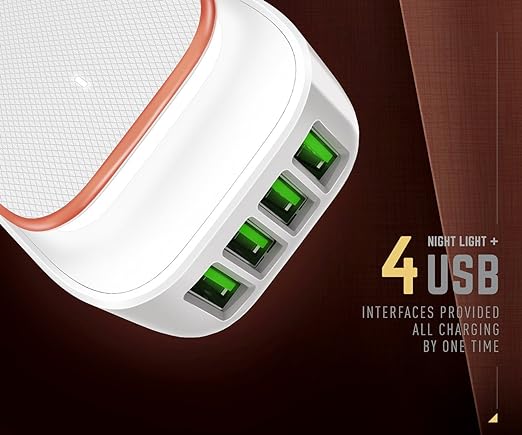 Ldnio LED Touch Lamp With 4.4 Amp 4 Port USB Wall Travel Charger