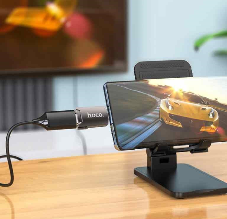 Hoco Type-C Male To HDMI Female Adapter, Support 4k 30Hz UA19