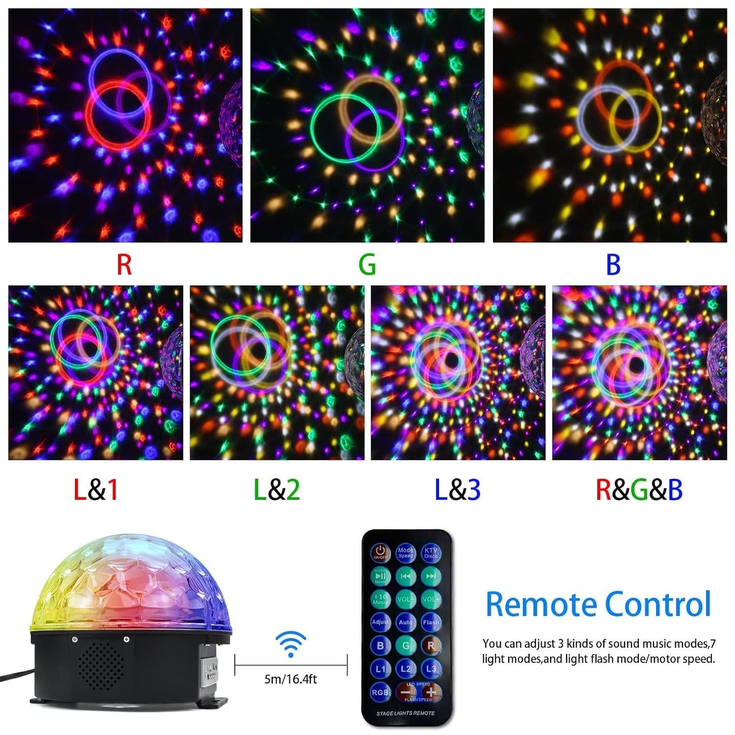 BT Speaker Disco Light Crystal Magic Ball