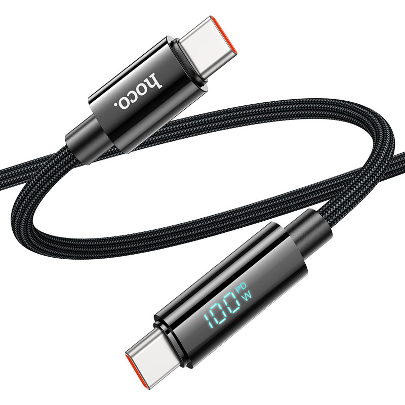 Hoco 100W Type-C to Type-C fast charging Cable U125