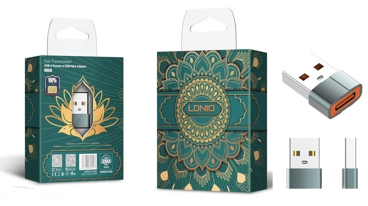 Ldnio USB-C Female To USB Male Adapter LC150