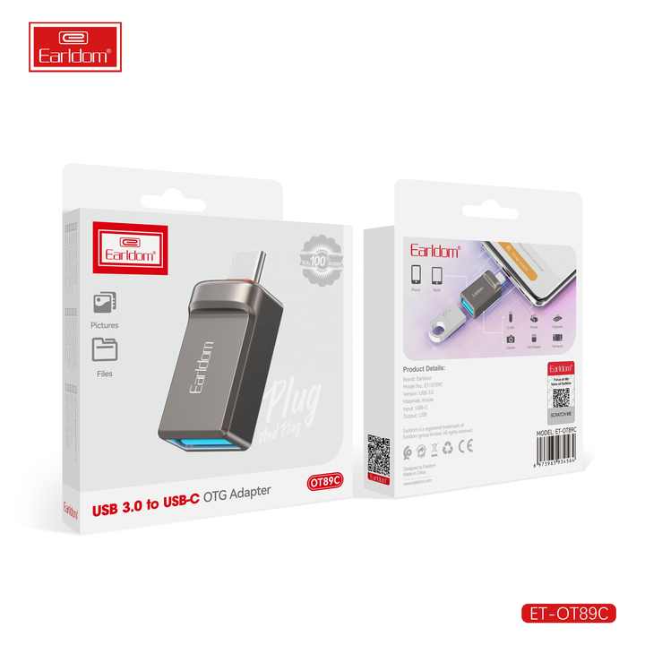Earldom USB3.0 Female to USB C Male OTG Adapter OT89C
