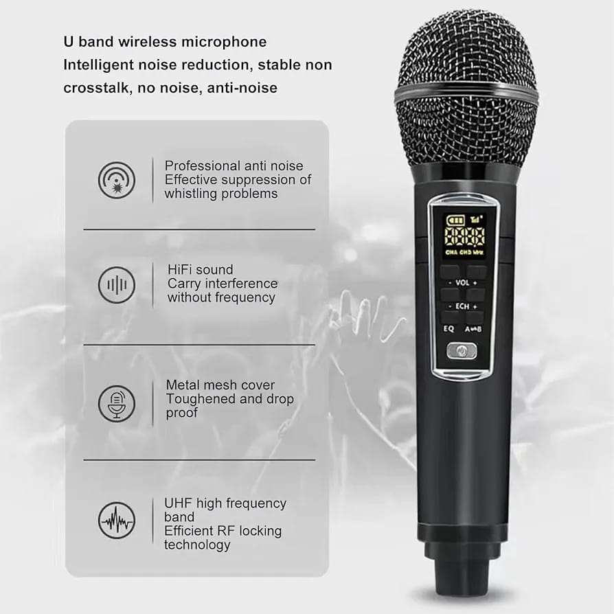 Smartbarry Karoake Bluetooth Speaker 2mic Suitcase Design SW01