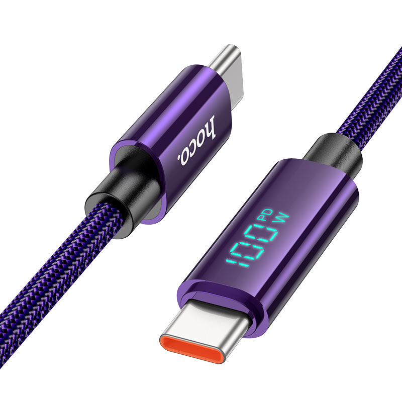 Hoco 100W Type-C to Type-C fast charging Cable U125