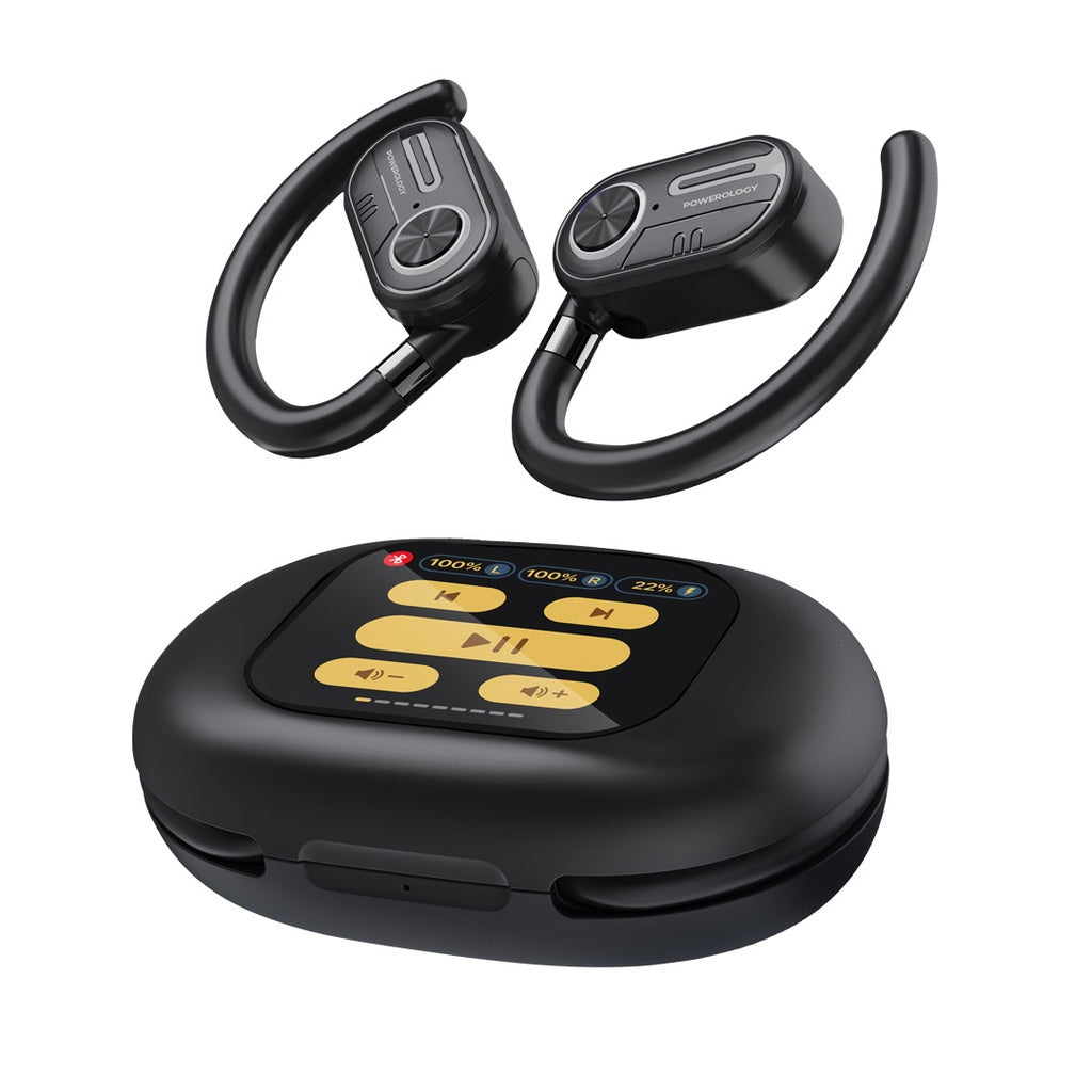 Powerology ENC TWS Air Conduction Earbuds with Display PW08