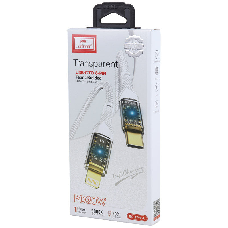 Earldom EC-179C-L USB-C to Lightning Fabric Braided Cable