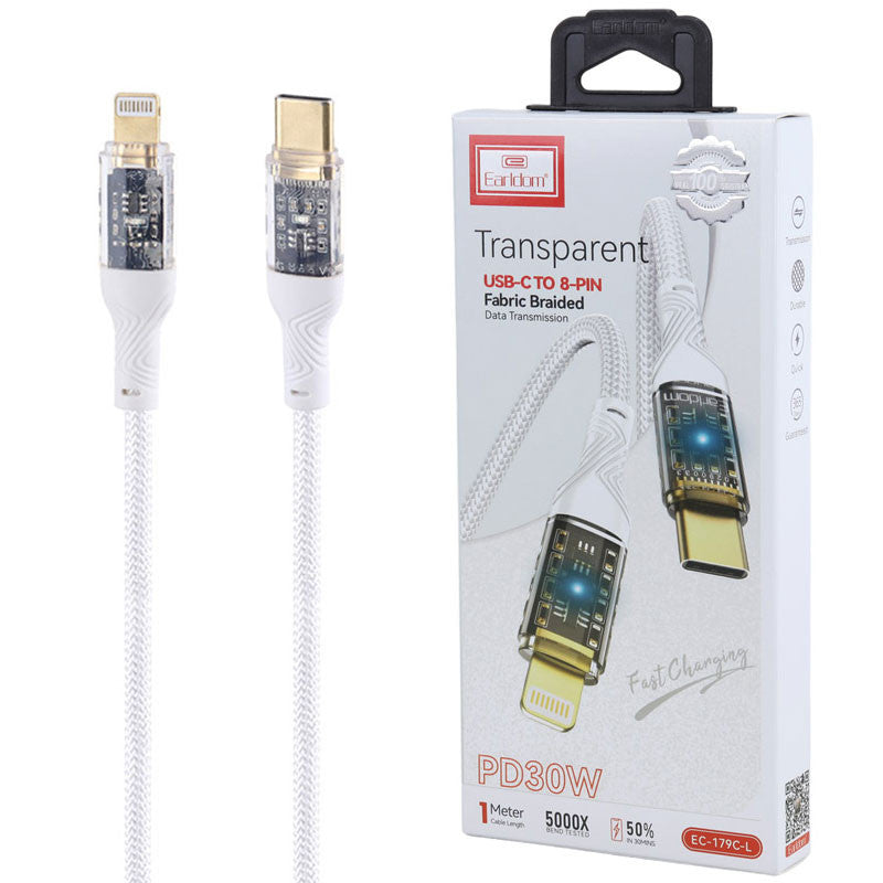 Earldom EC-179C-L USB-C to Lightning Fabric Braided Cable