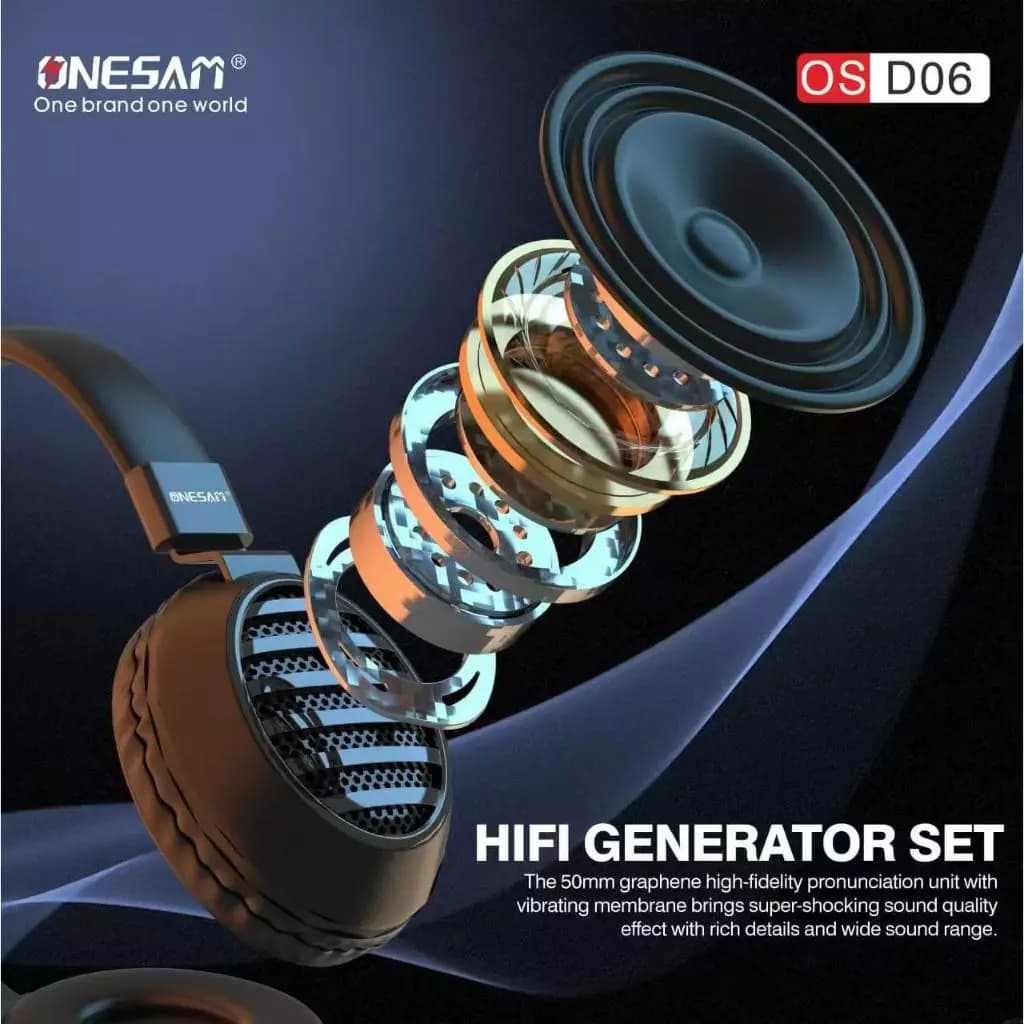 Onesam Foldable Wireless Headset OS-D06