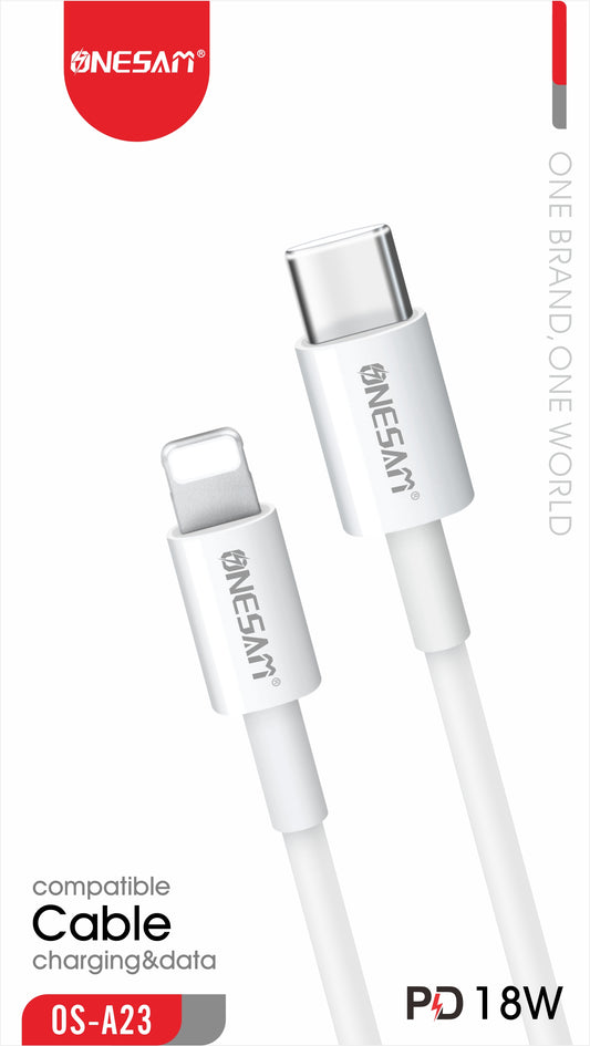 Onesam Type-C to Lightning 25W Cable OS-A23