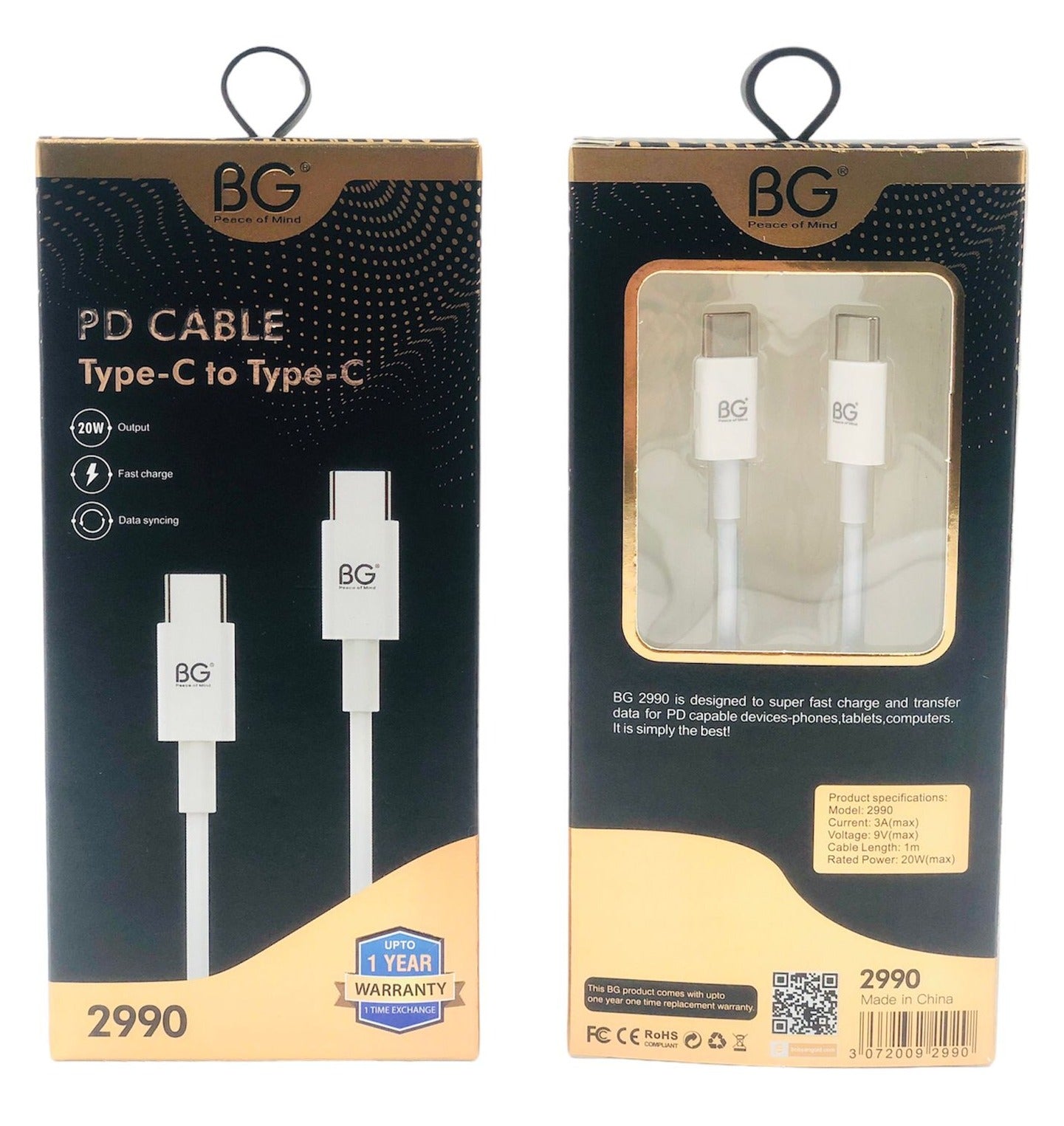 BG 2990 USB-C to USB-C Cable