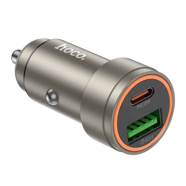 HOCO Aluminum Alloy PD30W+QC3.0 Car Phone Charger Z57A