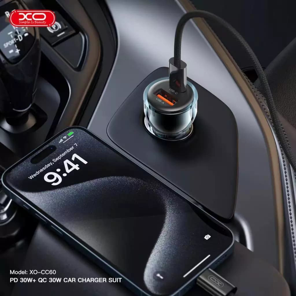 XO 60W Transparent Car Charger CC60