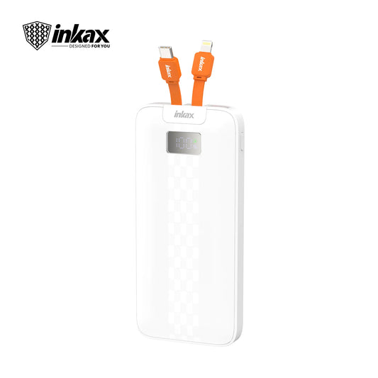 Inkax 10000mAh Power bank 20W Fast Charging - White
