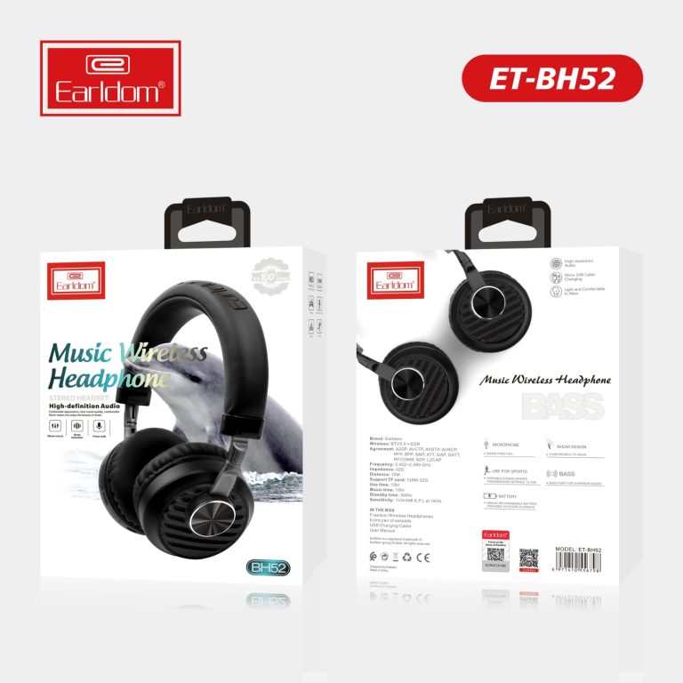 Earldom BH52 Music Wireless Headphone