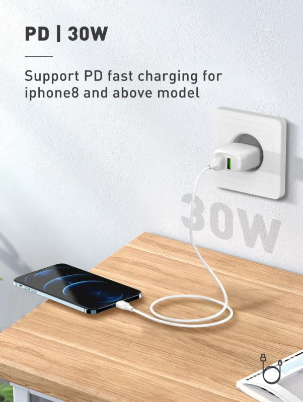 Ldnio LC122I Type-C To Lightning Cable 30W Fast Charging