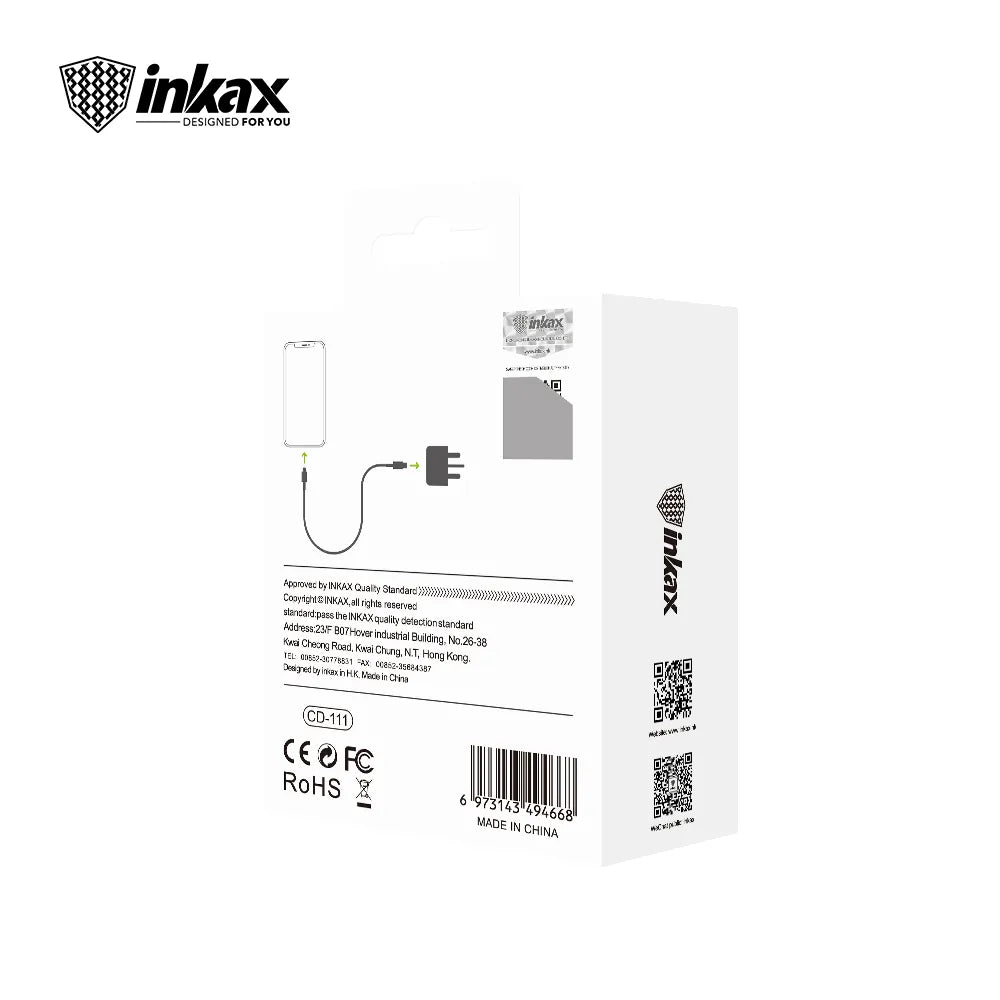 Inkax USB-C 20W Power Adapter - White